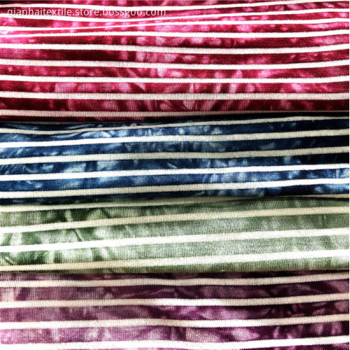 Yarn Dyrd Jersey With Tie Dyed
